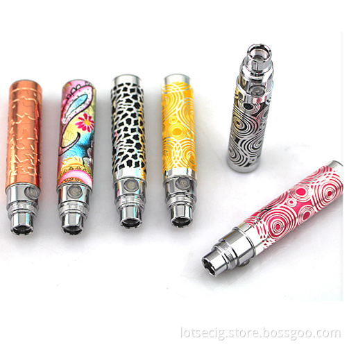 2014 Latest Design EGO Battery 650mAh Cute Rechargeable EGO-Q Battery EGO 510 Thread Paypal Accepted Different Colorways